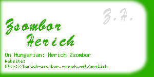 zsombor herich business card